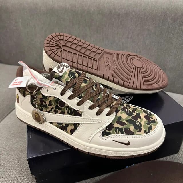 AIR JORDAN 1 LOW X TRAVIS SCOTT BAPE